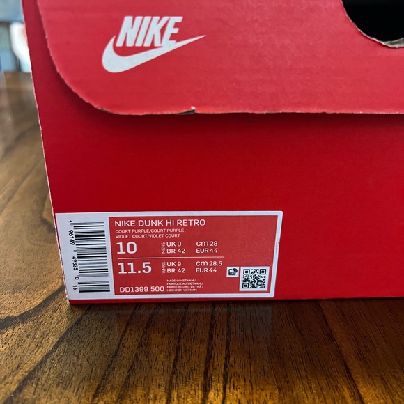 Nike Dunk High Lakers☀️ (DEADSTOCK) - Picture 4 of 4